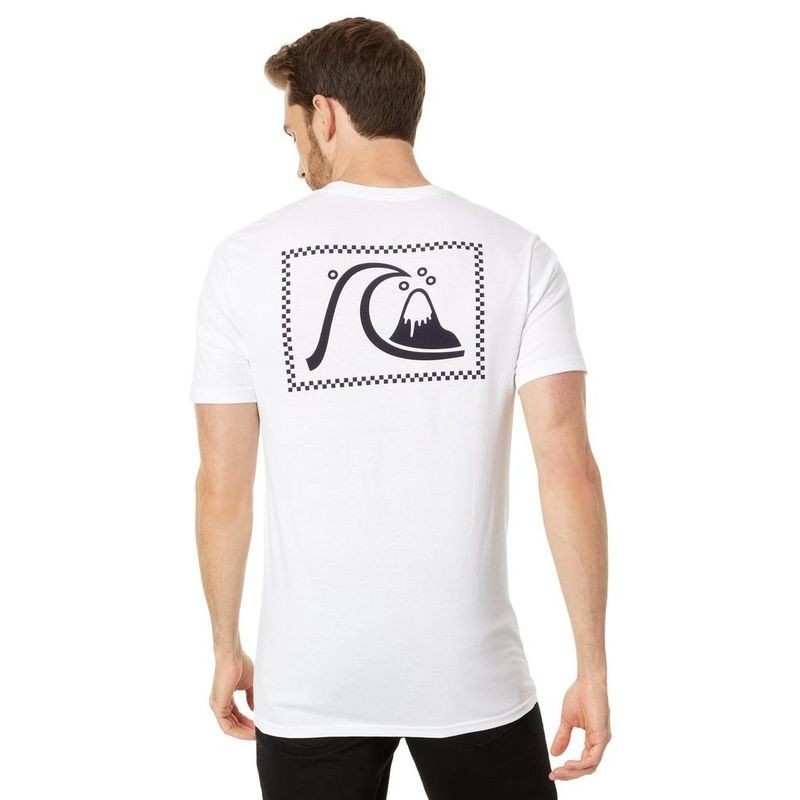 Camiseta Masculina Quiksilver 100 % Algodão Estampada Manga Curta De Alta Qualidade