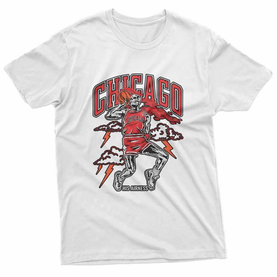 Camiseta France Amour Feminina Estampada Branca Estilo Romântico Camiseta Chicago Basquete Masculina | Streetwear
