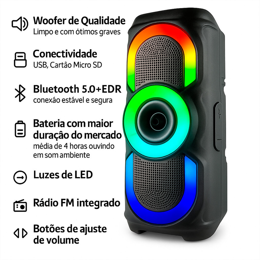 Caixa de Som Bluetooth 50W — foto 9