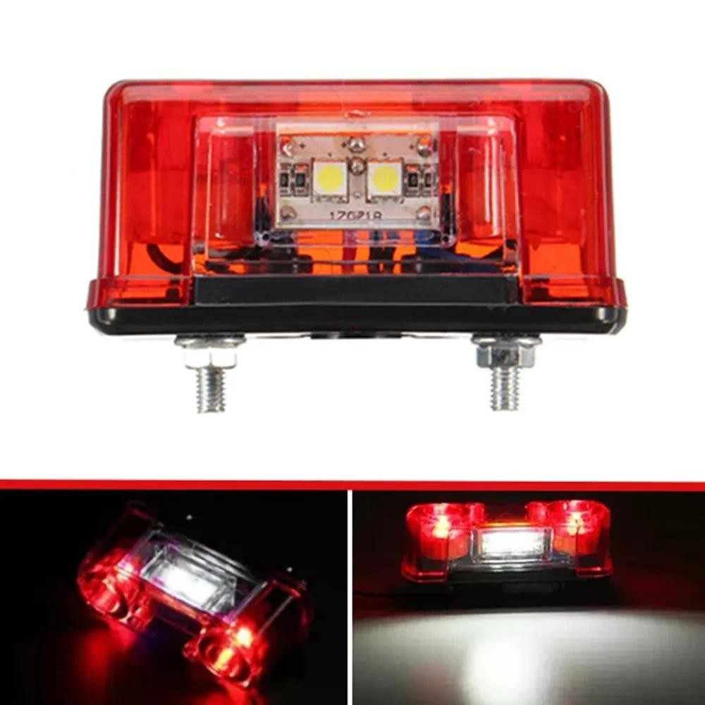 Carro Led Lâmpada De Luz Da Placa De Identificação 12-24v Universal Licença Caminhão Reboque Traseiro Cauda Lightauto Pe