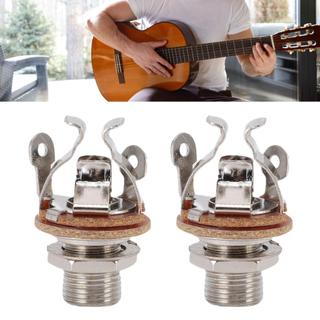 Conector de saída de guitarra Mingzhe 1/4 \"6,35 mm multi contatos mono para (prata)
