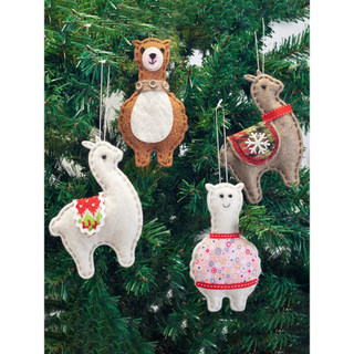 Natal bonito Animal ornamentos árvore de natal Alpaca pingentes Dachshund Elk boneco de neve pequenos ornamentos present