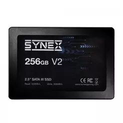 SSD Synex V2, 256GB, SATA III, Leitura 550MB/s e Gravação 500MB/s