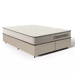 Cama Box Queen com Colchão de Espuma D45 Double Comfort 158x198x59cm
