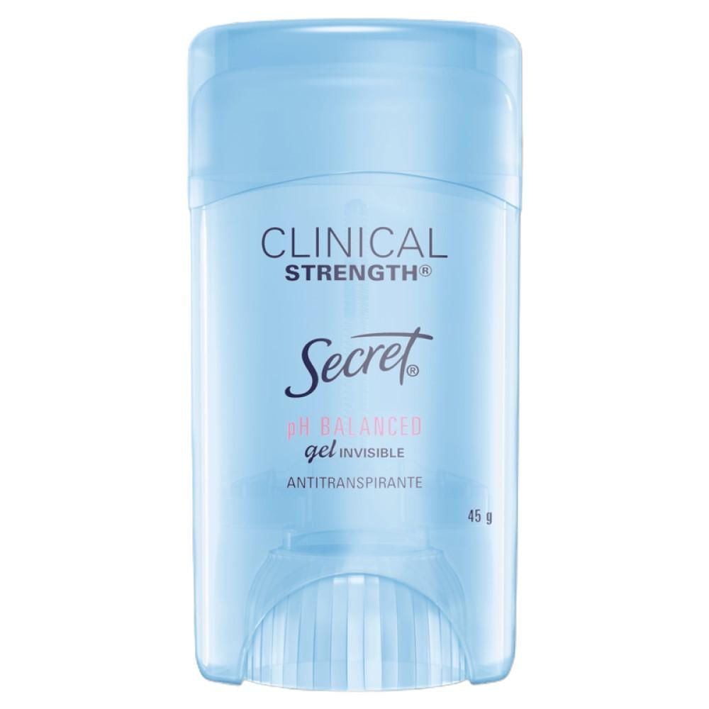Desodorante Antitranspirante Secret Clinical Strength Gel pH Balanced 45g