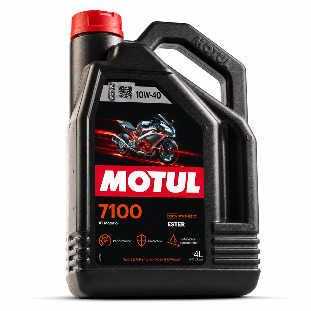 Óleo De Motocicleta Motul 7100 4t 10w-40 4l 100% Sintético
