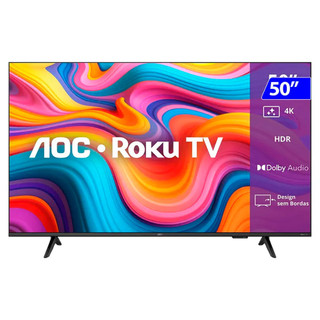 Smart TV 50U7066/78G DLED 50 4K Wi-fi Roku TV AOC