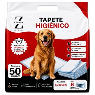 Tapetes Higiênicos 60x60 6 Camada Premium Xixi Cães Cachorro