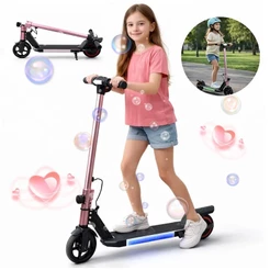 TRAILFORGE-C1 Patinete Elétrico Infantil Menino Menina 6,5' Poleg. Motorizado Com Luz LED
