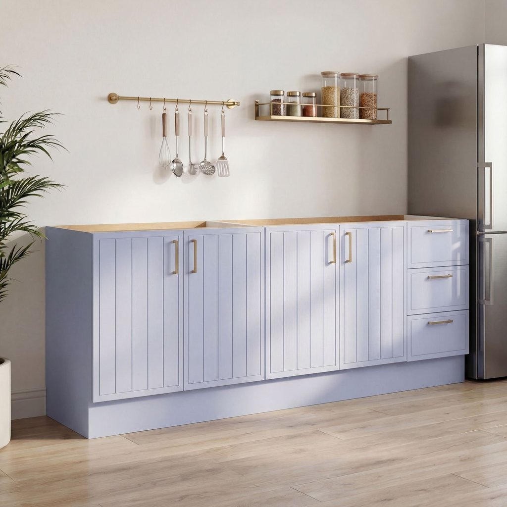 cozinha modulado 2 peças 2 balcões sem tampo