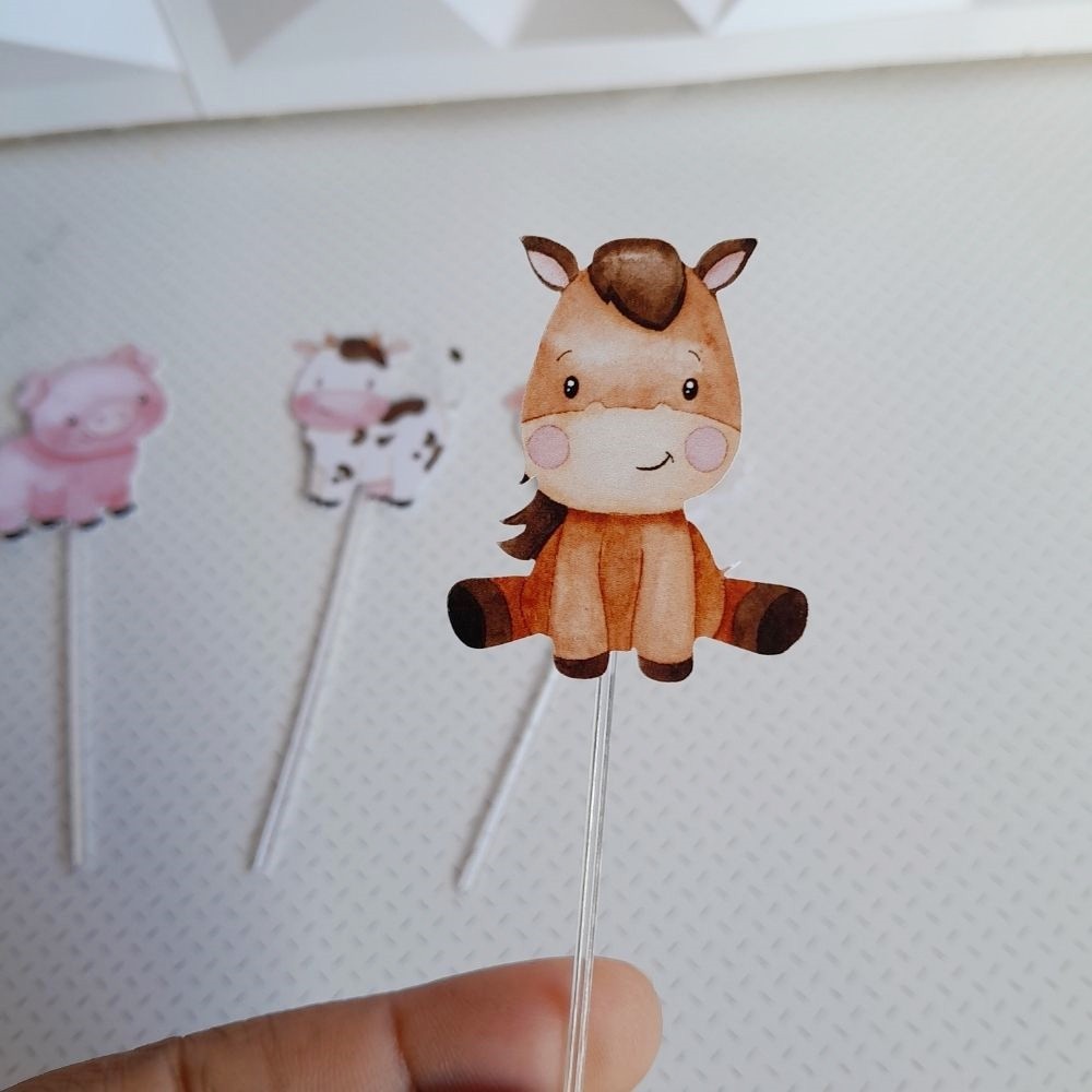 Toper docinho Fazendinha personalizado no tema/ lembrancinha de festa/ aniversario