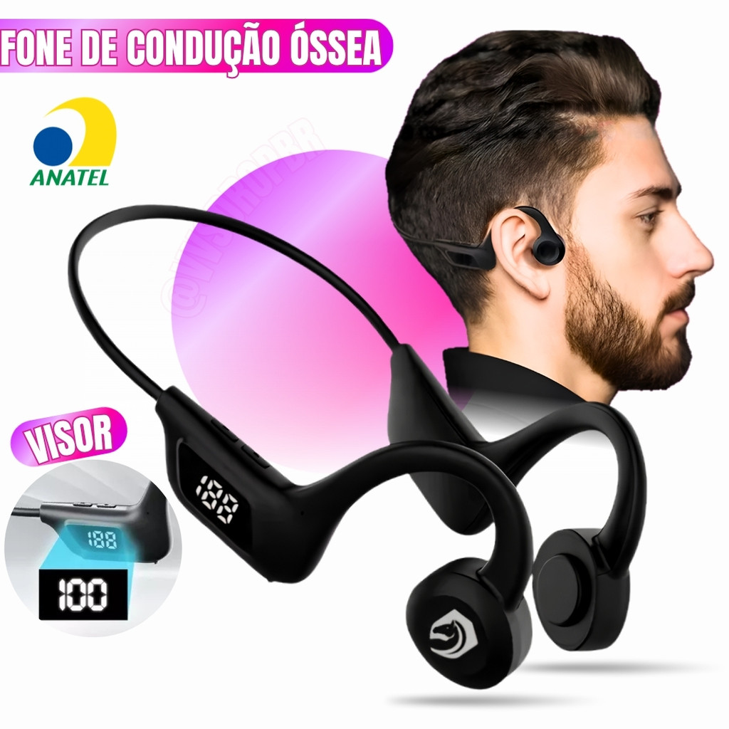 Fone De Ouvido Sem Fio Bluetooth 5.2 Condução Aérea Auscultadores Desportivos H’maston F921 Electro Nest