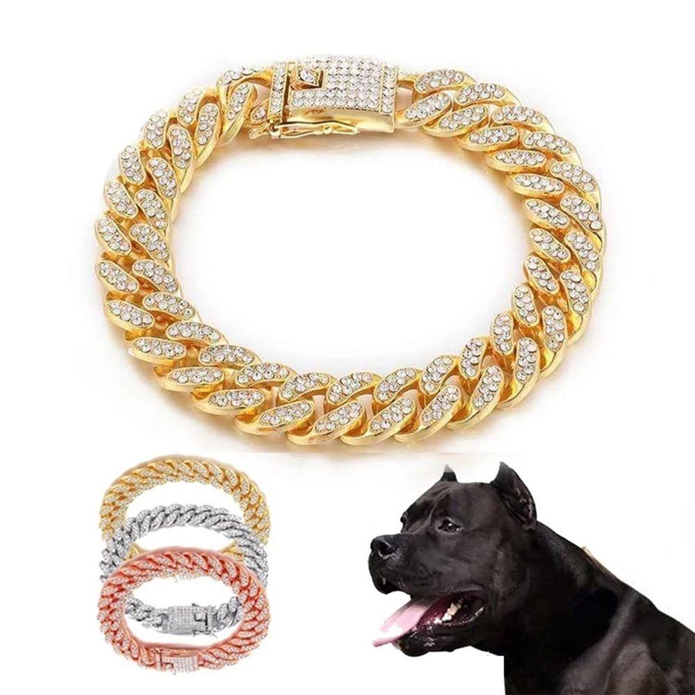 Colar Personalizado De Luxo Acessórios Para Cães Suprimentos Animais De Estimação Adereços Fotográficos Joias De Metal
