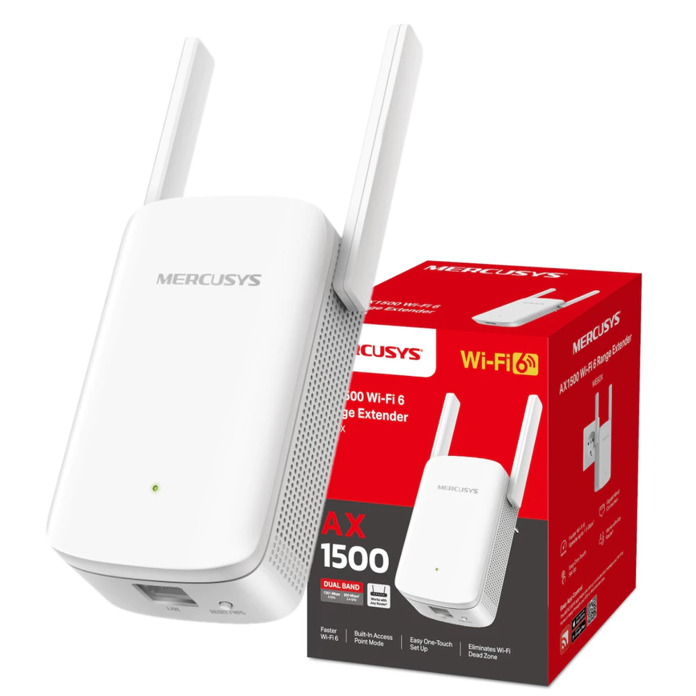 Repetidor De Sinal Mercusys Me60x Wi-fi 6 Dual Band Ax1500