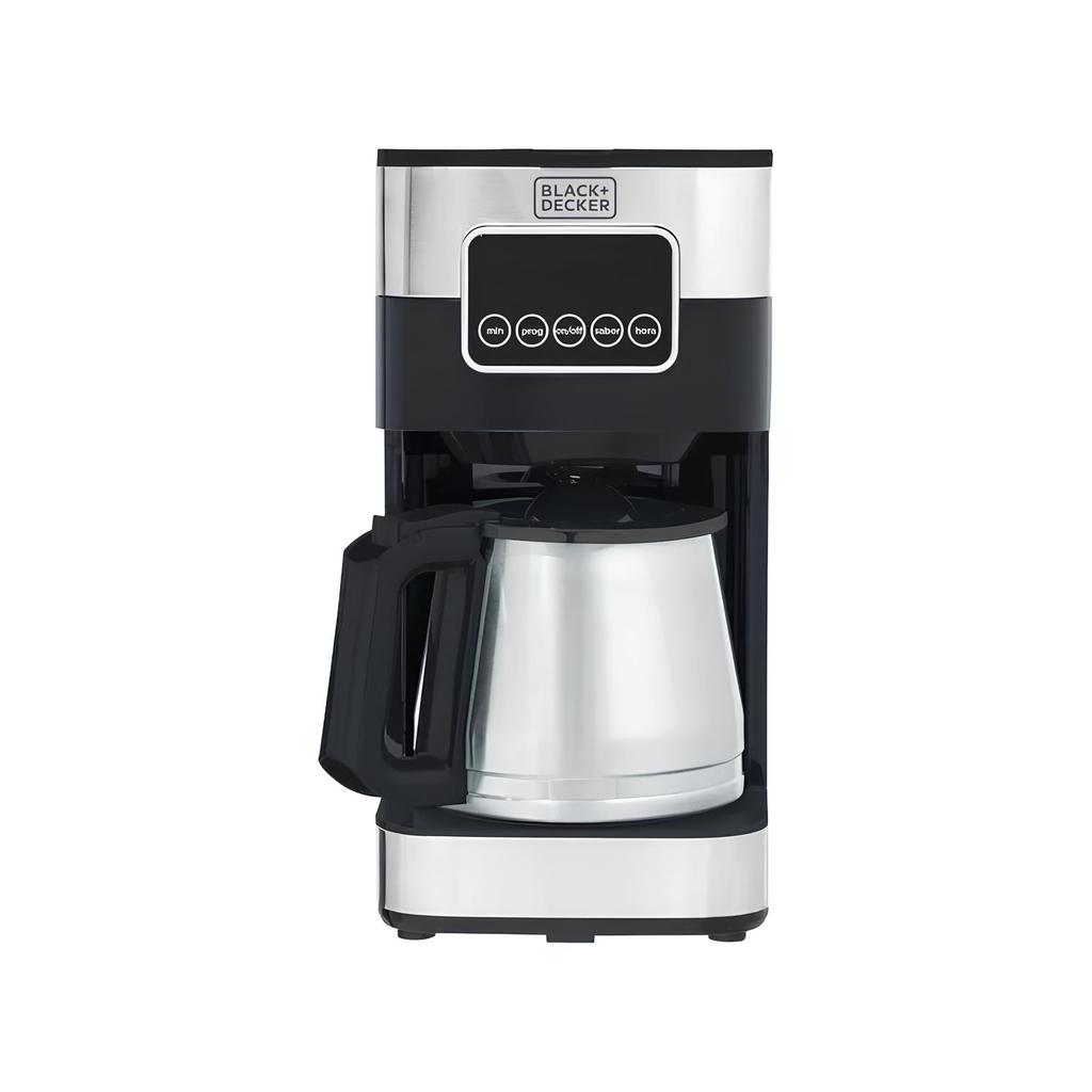 Cafeteira Elétrica Programável Black + Decker CM350G Gourmand Gris   Painel Digital 900W  Inox Preta - 220V