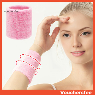 [VOU] Pulseira Esportiva De Tecido Felpudo Faixa De Suor Para Pulso – Absorvente Respirável Homens E Mulheres Perfeita C