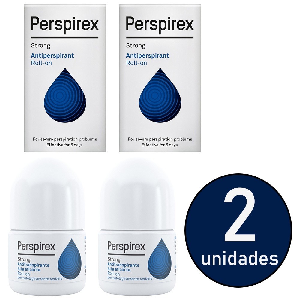 Conjunto de 2 peças Perspirex Desodorante Rolling Antitranspirante