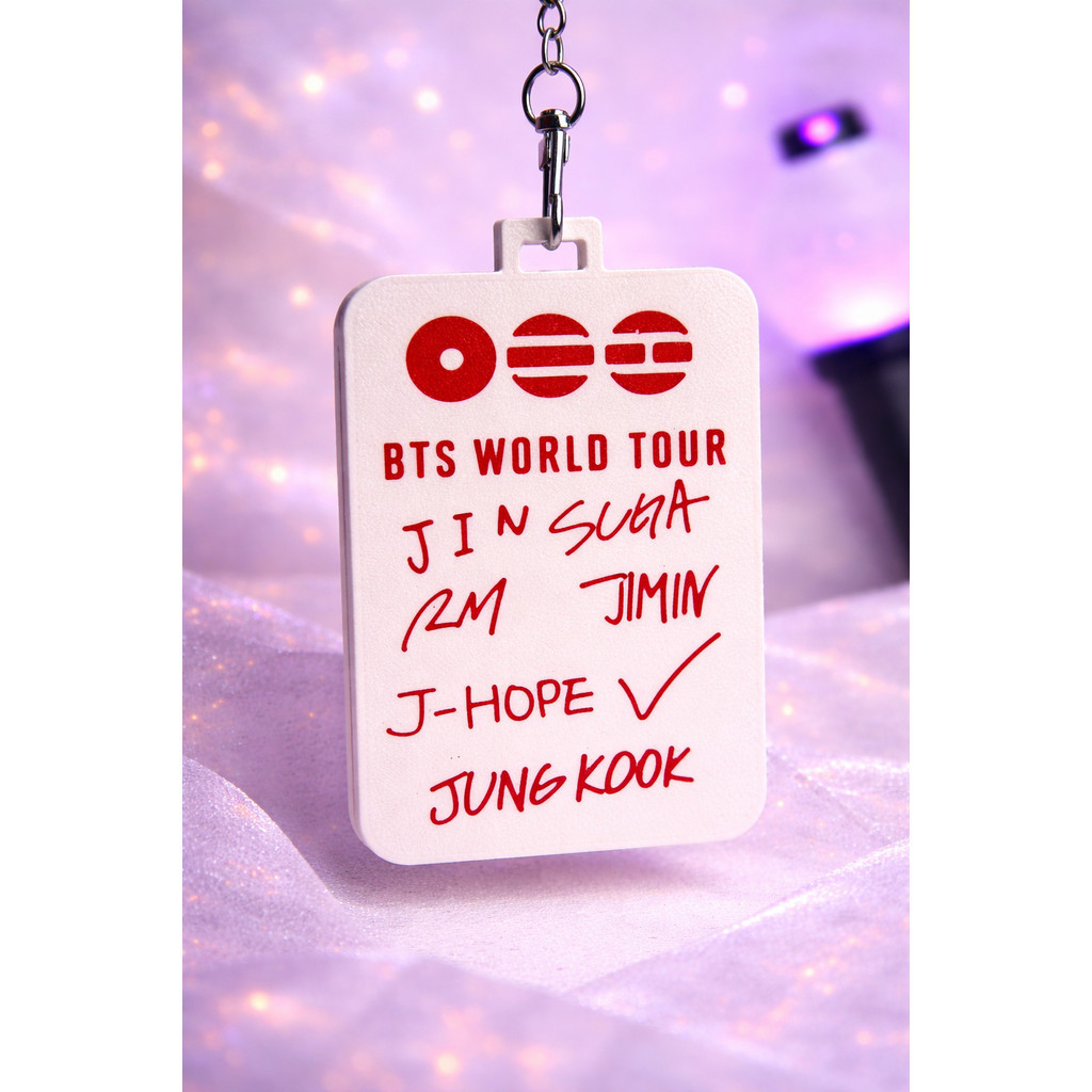 Porta-Cartões BTS Arirang com Autógrafos Photocard Holder Kpop — imagem 2 de 2