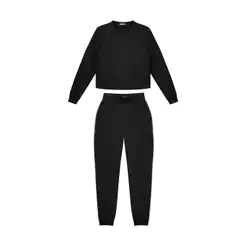 Conjunto Longo Feminino Molecotton Marialícia Preto