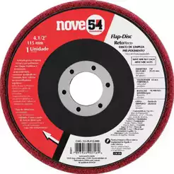 Disco Flap 4.1/2 115mm Limpeza e Pré-Polimento Nove54