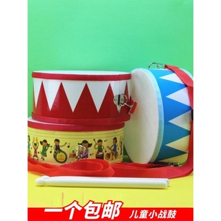Alf pequeno tambor de guerra de madeira dupla face tambor jardim de infância educação precoce instrumento percussão esco