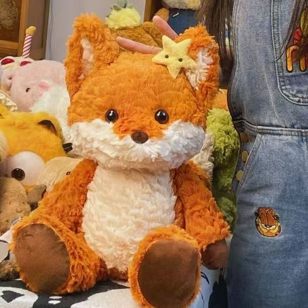 Correndo boneca raposa brinquedo de pelúcia boneca bonito assunto casal aniversário crianças presente