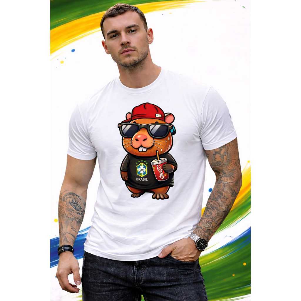 CAMISETAS CAPIVARA PERSONALIZADAS SELECAO BRASILEIRA