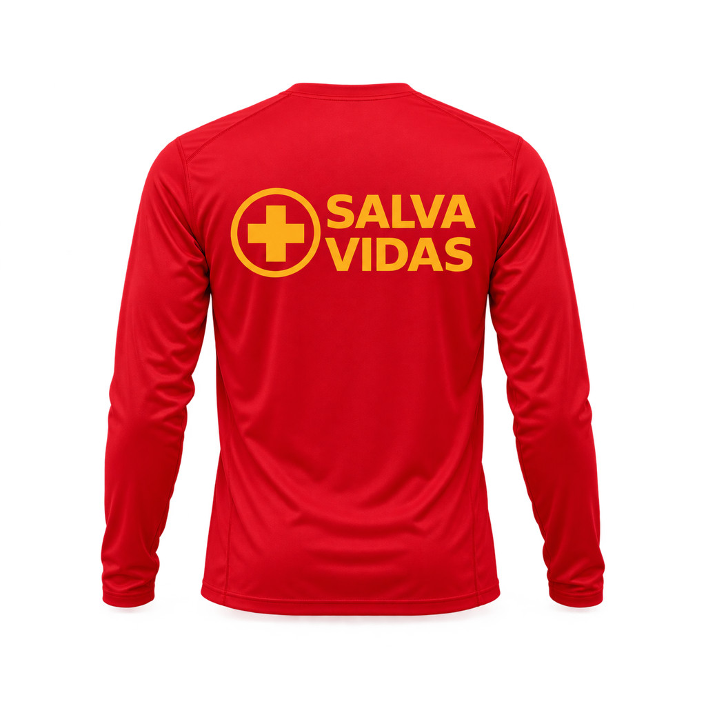 Camiseta para Salva Vidas Camiseta de Trabalho Uniforme Profissional Autônomo
