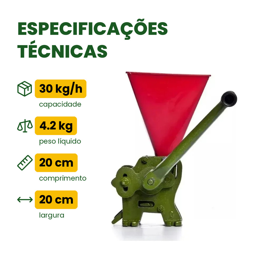 Descascador E Despolpador De Café Manual Botini 30kg/h Ferro Fundido · foto 2