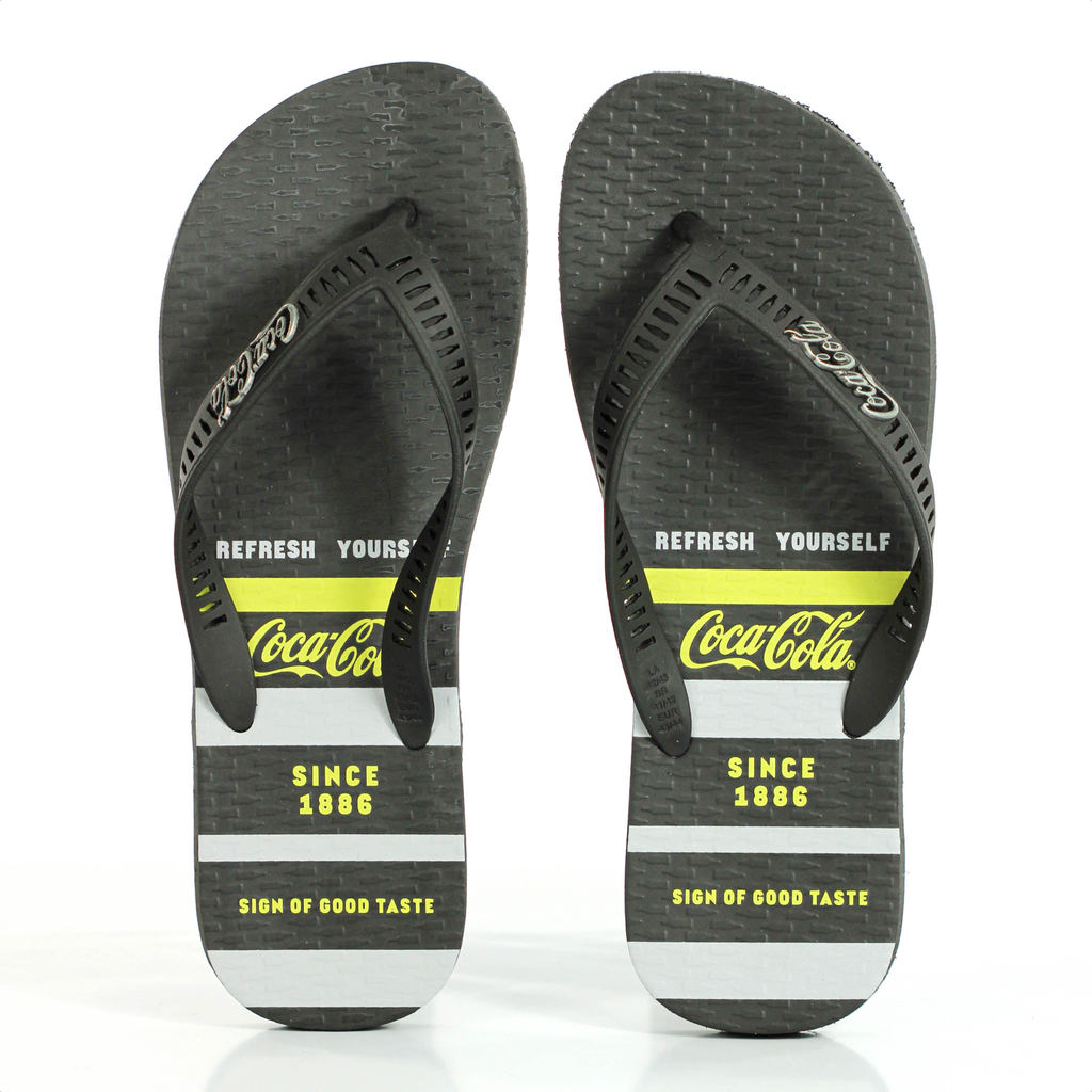 Imagem Chinelo Coca Cola Since 1886 Barclay 2 Preto - Masculino