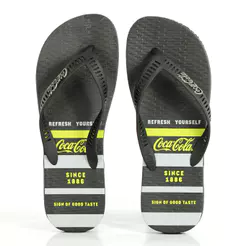 Chinelo Coca Cola Since 1886 Barclay 2 Preto - Masculino