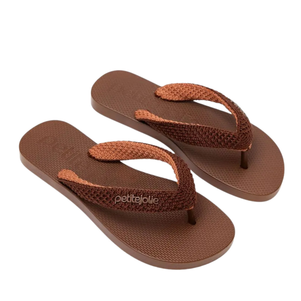 Chinelo Rasteira Feminino Petite Jolie Fresh Crochê Original Confortável Dia a Dia Verão — imagem 2 de 2