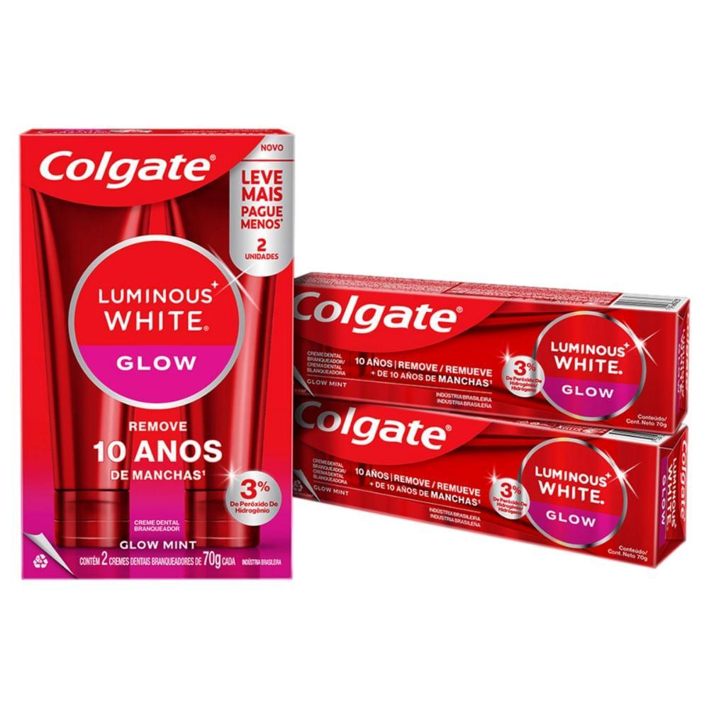 Creme Dental Colgate Luminous White Com 2x70gr Glow Especial · foto 2