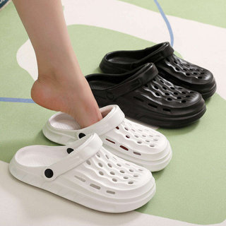 Buraco sapatos masculinos influenciador de verão ao ar livre antiderrapante sapatos de praia casal Plus Size 49 único me