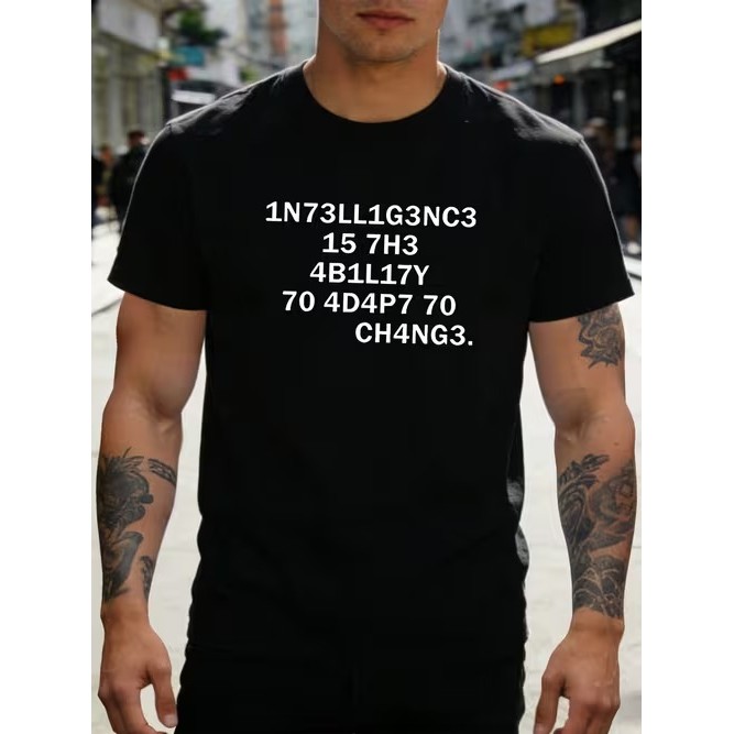 Camiseta Masculina Manga Curta Estampada Divertida Confortável Moderna Premium Estilosa para Moda Casual Verão Tendência