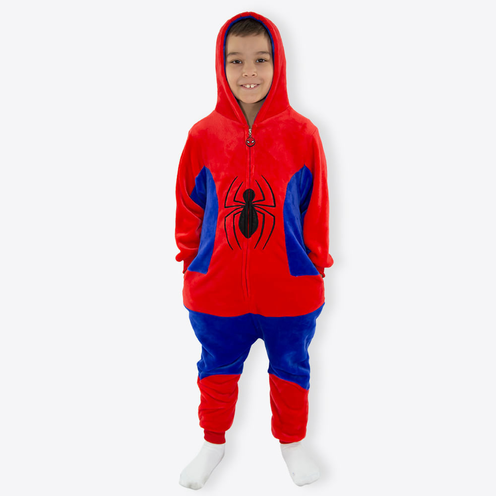 Macacão Kigurumi Infantil de 9 a 10 Anos Homem-Aranha – Marvel