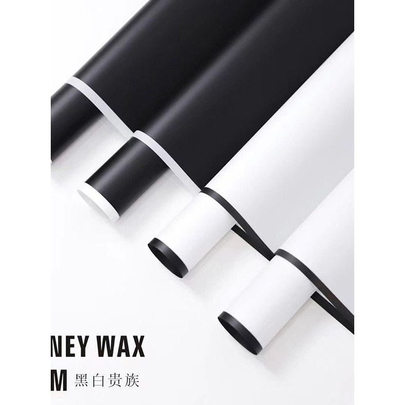 Novo estilo ambientalmente amigável preto branco nobre borda papel plano buquê de flores loja de flores papel de embrulh