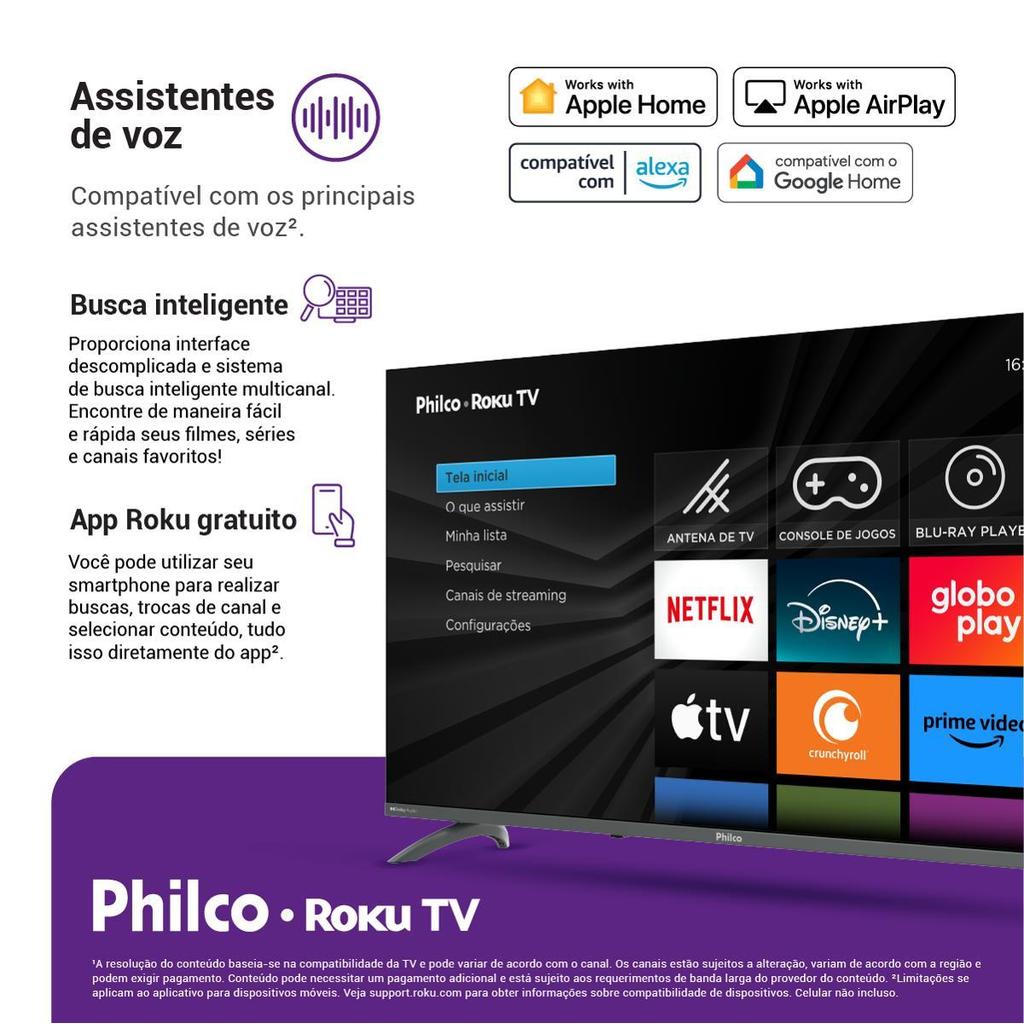 Smart TV 43" Philco LED Roku TV Dolby Audio PTV43VA4REGB — imagem 2 de 2