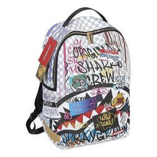 Mochila urbana com estampa artística, resistente e multifuncional.
