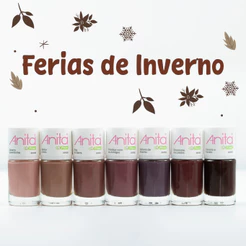 Coleção Esmaltes Anita Free - Férias de Inverno - 7 Cores
