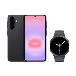 Galaxy A37 5G (256GB) - Preto + Galaxy Watch8 BT 44mm - Grafite