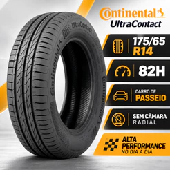 Pneu Continental UltraContact 175/65R14 82H Aro 14 Carro Passeio Radial Sem Câmara Alta Performance