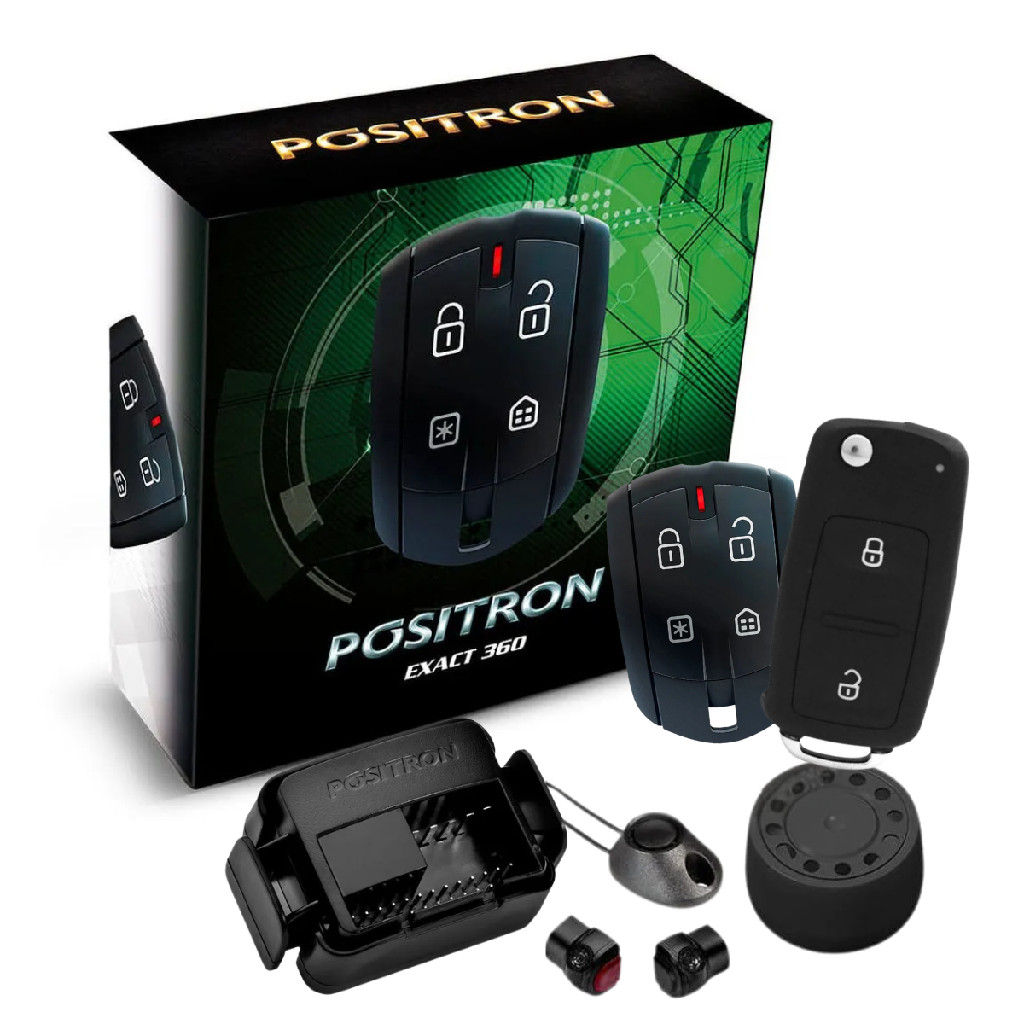 Alarme Automotivo Positron Exact Ex 360 + Chave Canivete Vw em Oferta na Shopee