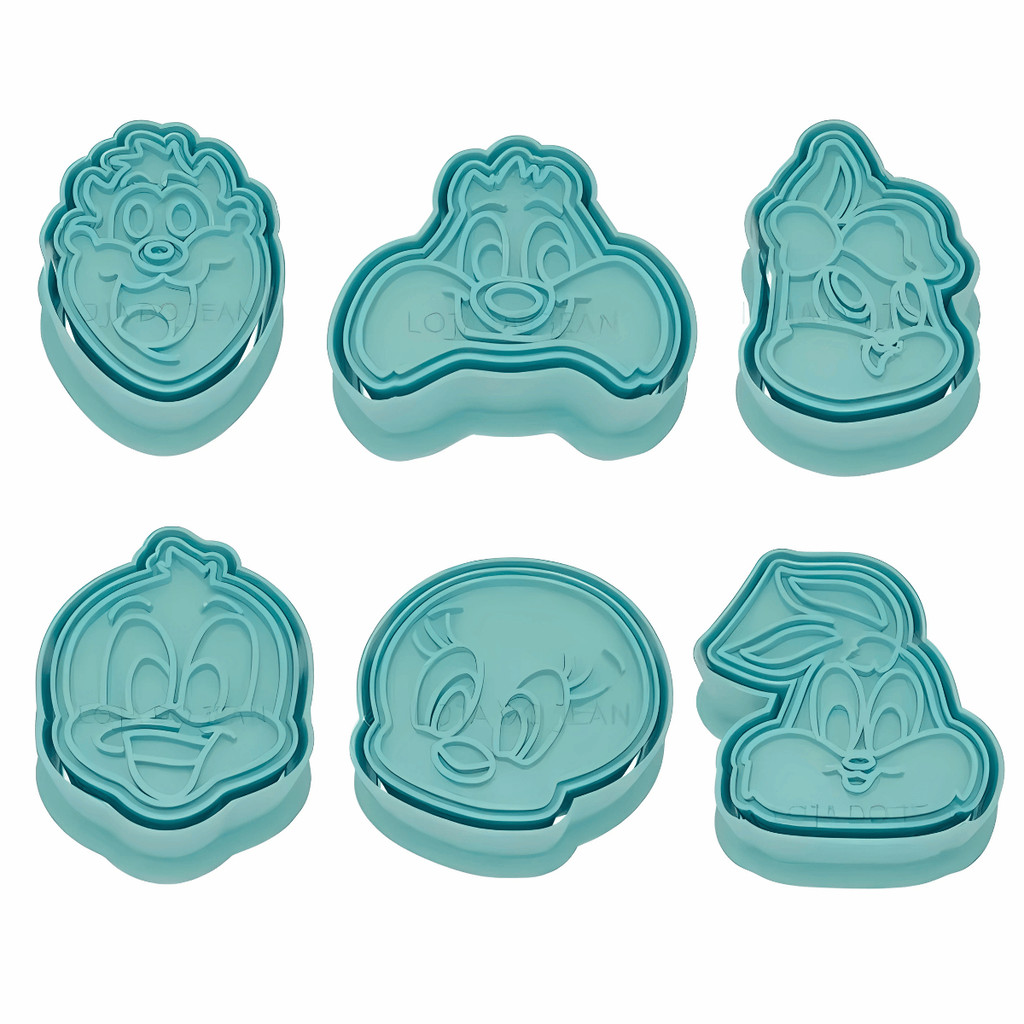 Ejetor Modelador Para Doces Baby Looney Tunes Desenho Brigadeiros Docinhos Massa Biscuit Biscoito Resistente Massinha em Oferta na Shopee