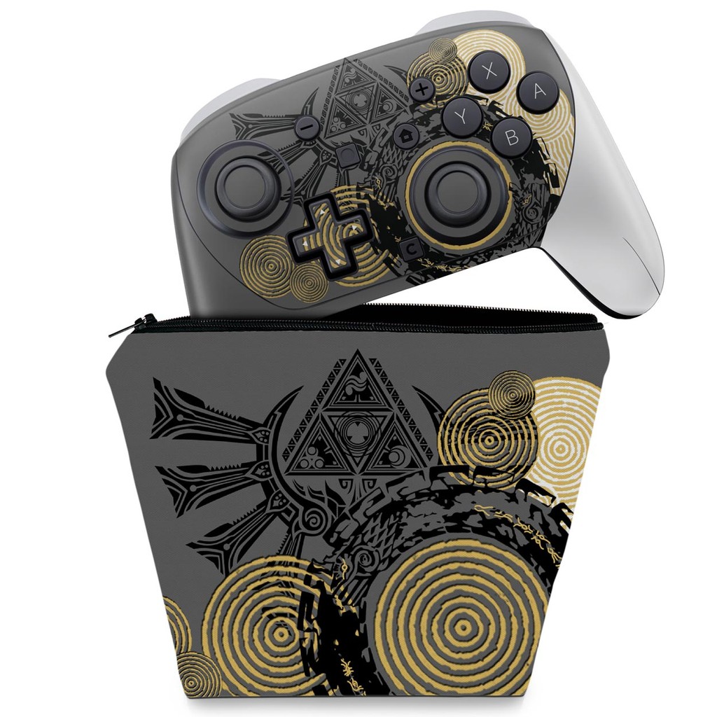 Capa Case e Skin Anti-Rage para Nintendo Switch 2 Pro Controle - Zelda Tears of the Kingdom Edition