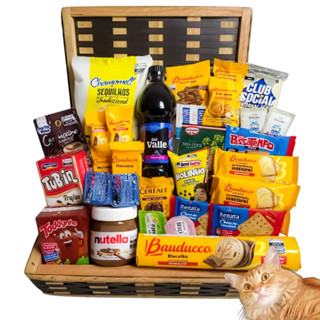 Cesta Bau De Cafe Da Manhã Chocolate Presente Aniversario em Oferta na Shopee