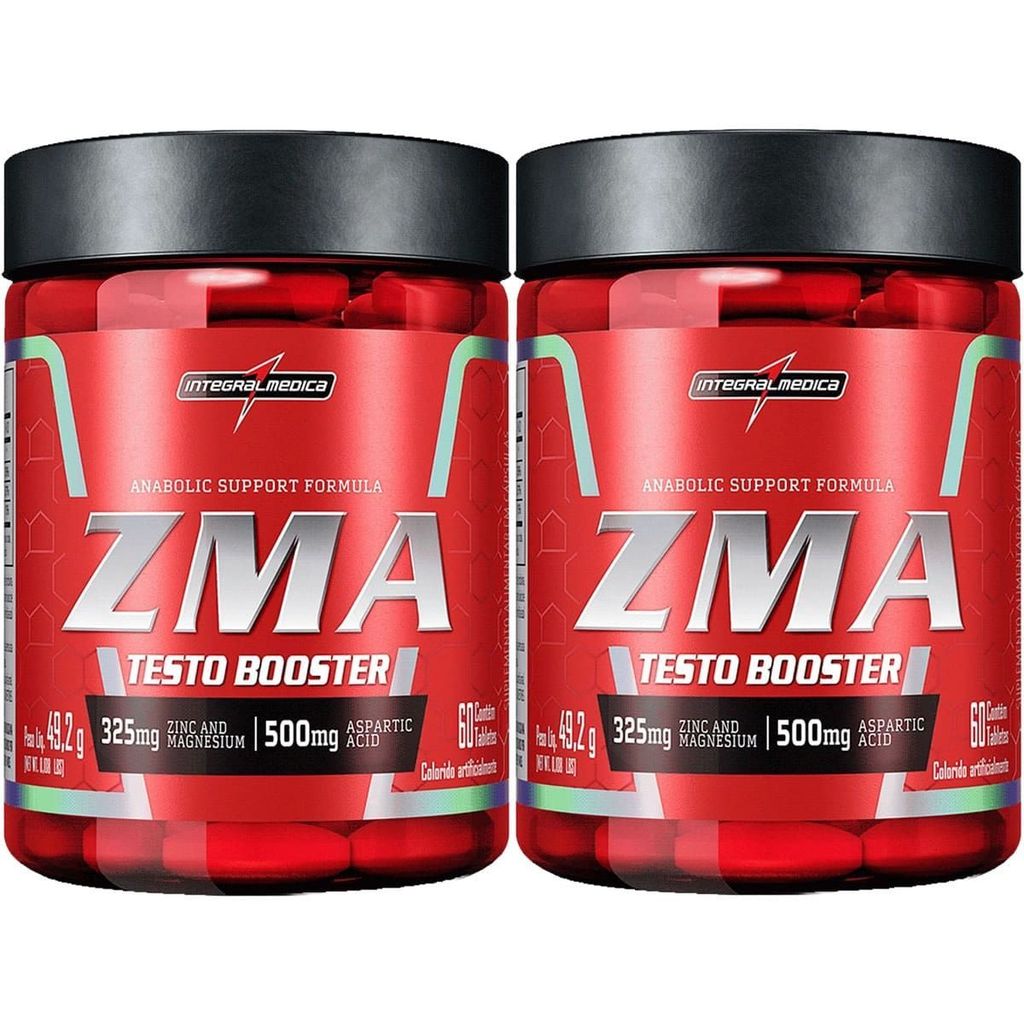Kit 2X ZMA Testo Booster - 60 Cápsulas - IntegralMédica em Oferta na Shopee