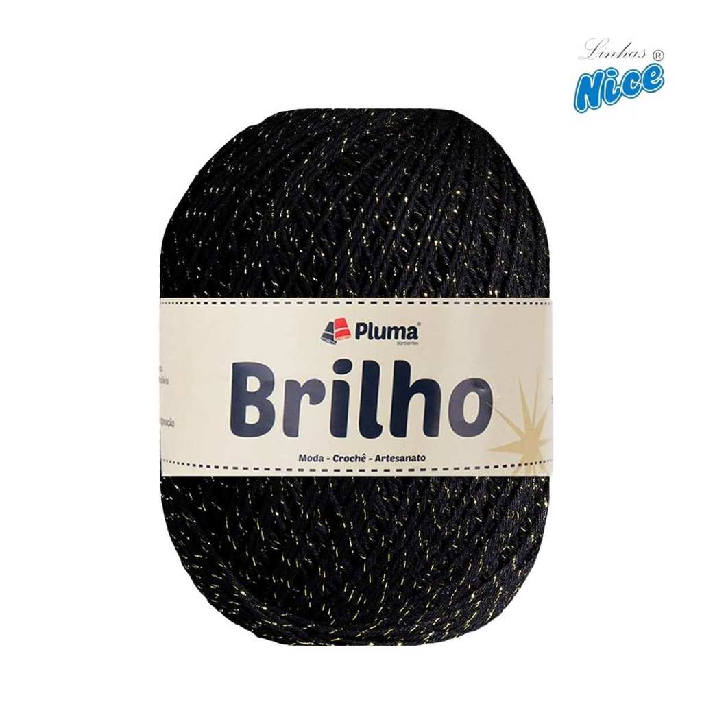 Barbante Fio 6 com Brilho Prata ou Dourado Diversas Cores Pluma Barbantes com Lurex 310mt