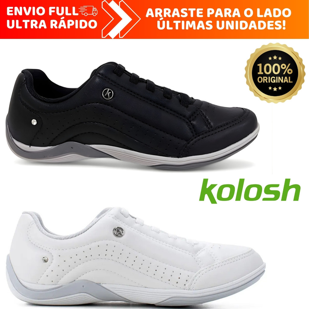 Tenis Kolosh Feminino Casual Ortopedico Com Gel Conforto Macio Original
