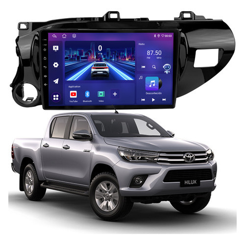 Multimidia Joker Toyota Hilux 2017 A 2024 Octacore 6ram+128gb Carplay Android Gps Bluetooth 10p em Oferta na Shopee